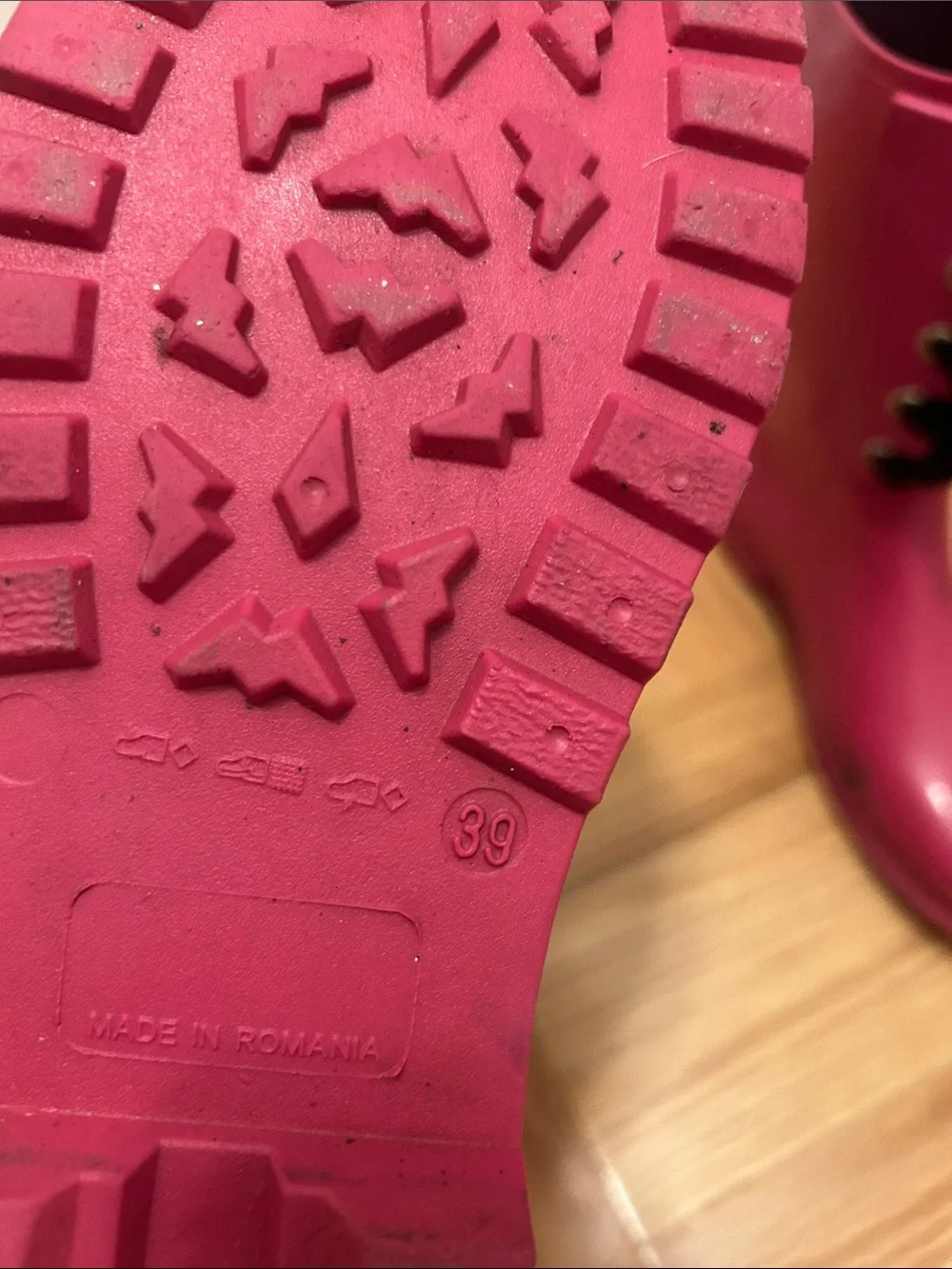 RED Valentino Hot Pink Lace-Up Rain Boots
